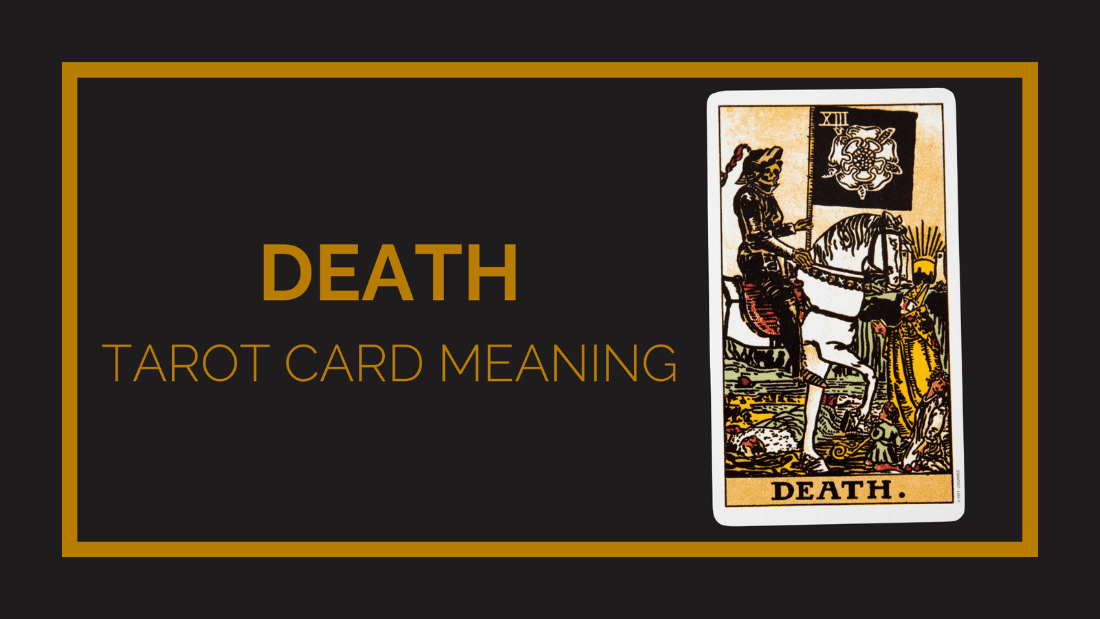 Death tarot card meaning | tarot with gord