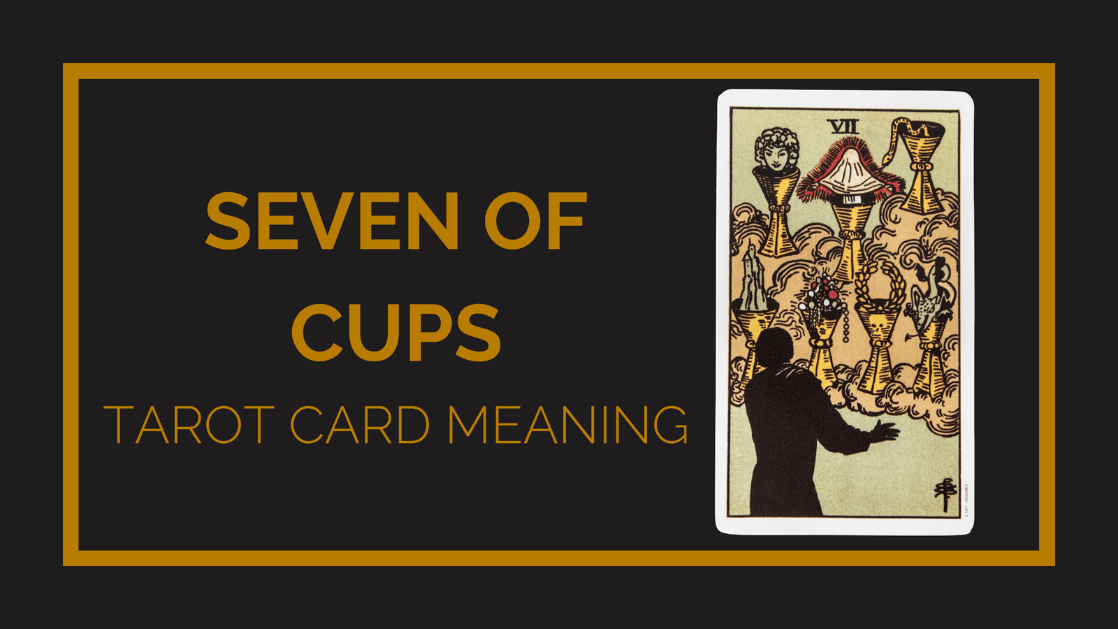 Seven of cups tarot card meaning | tarot with gord