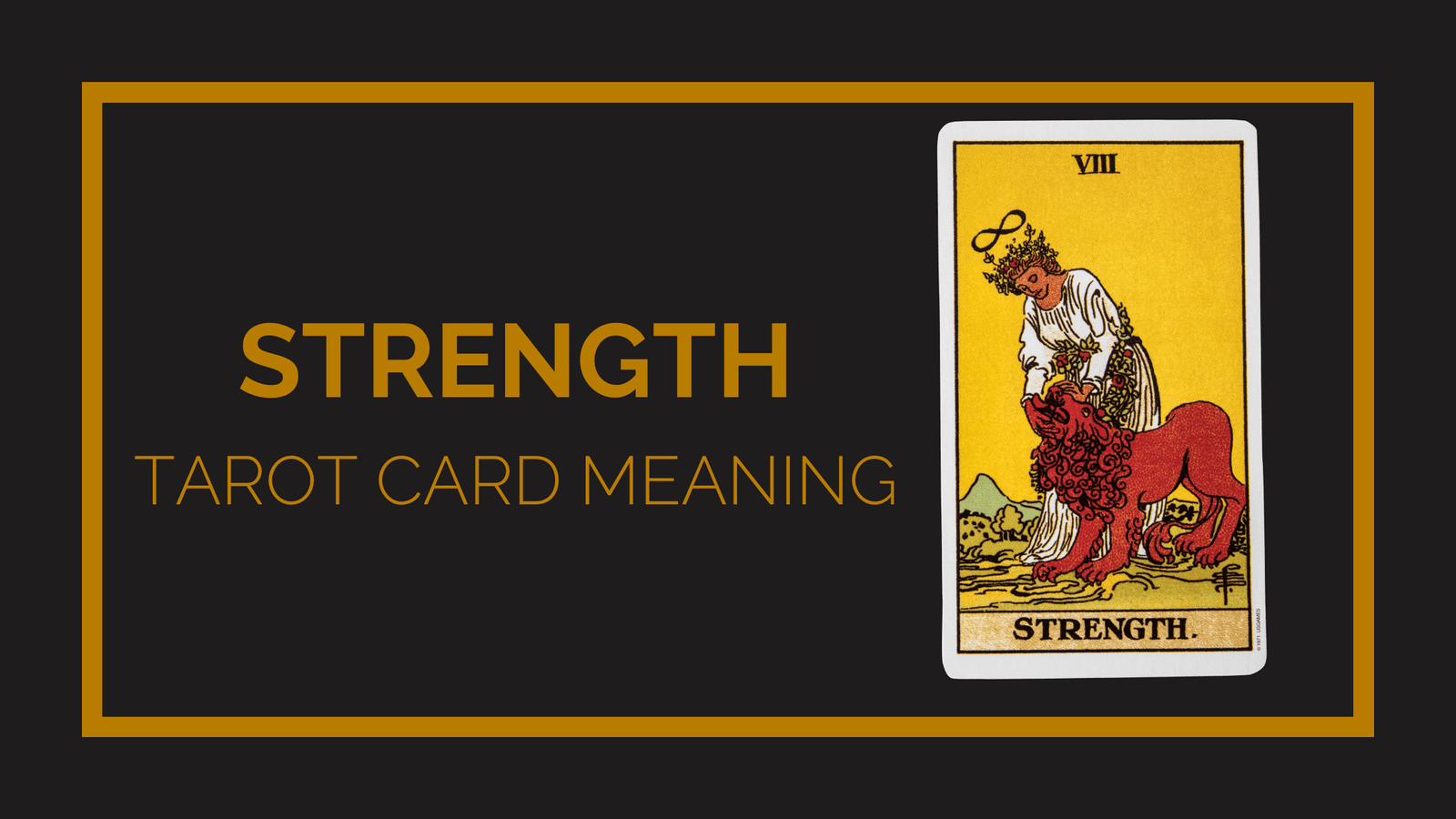 Strength tarot card meaning | tarot with gord