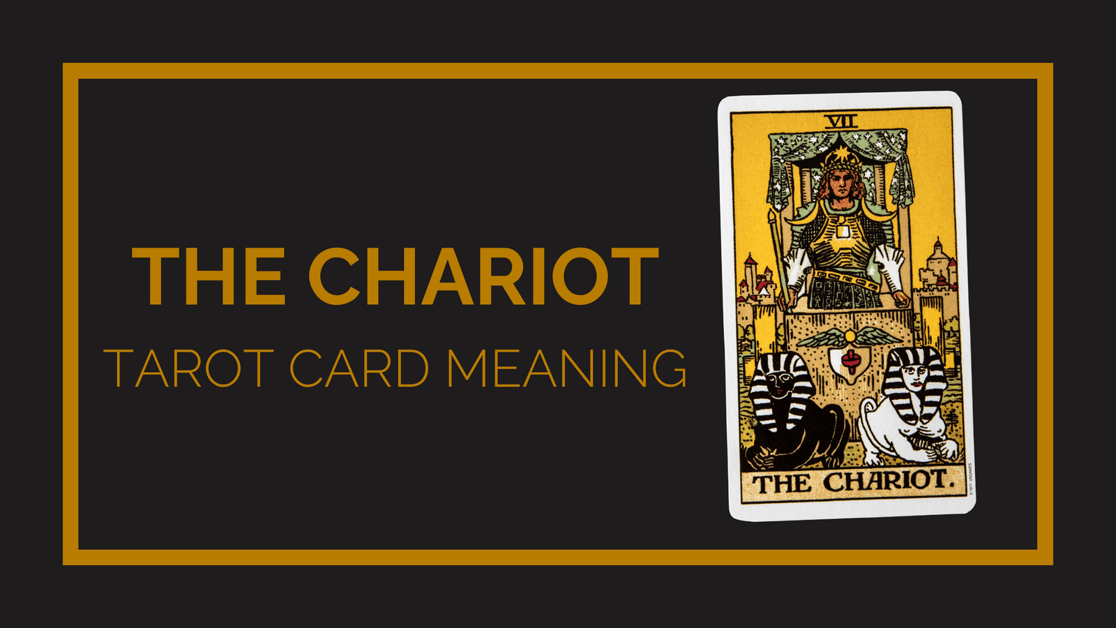 The chariot tarot card meaning | tarot with gord