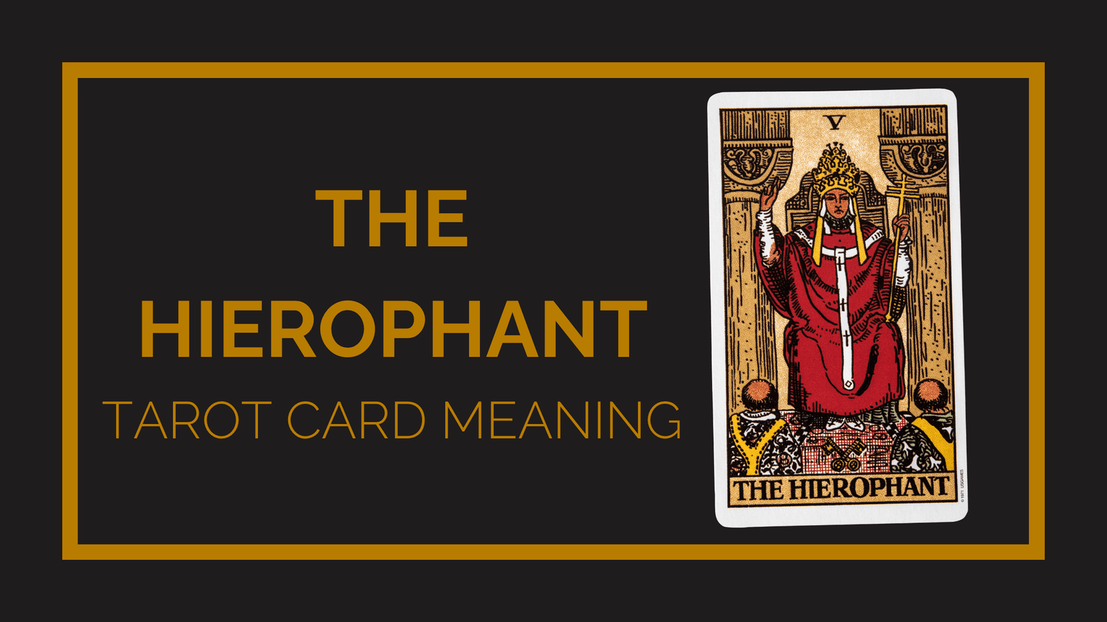 The hierophant tarot card meaning | tarot with gord