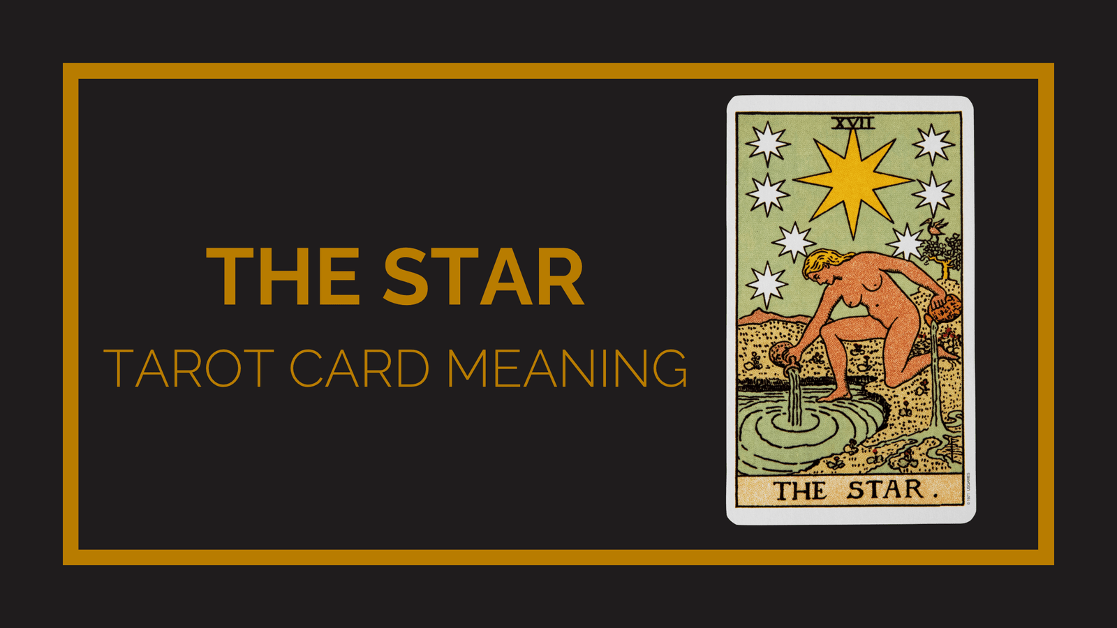 The star tarot card meaning | tarot with gord