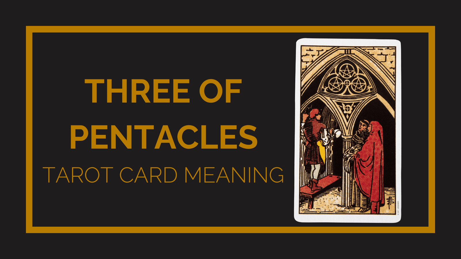 Three of pentacles tarot card meaning | tarot with gord