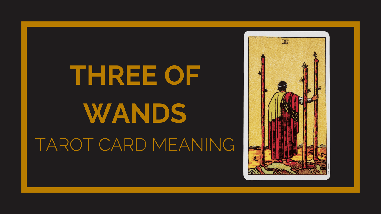 Three of wands tarot card meaning | tarot with gord