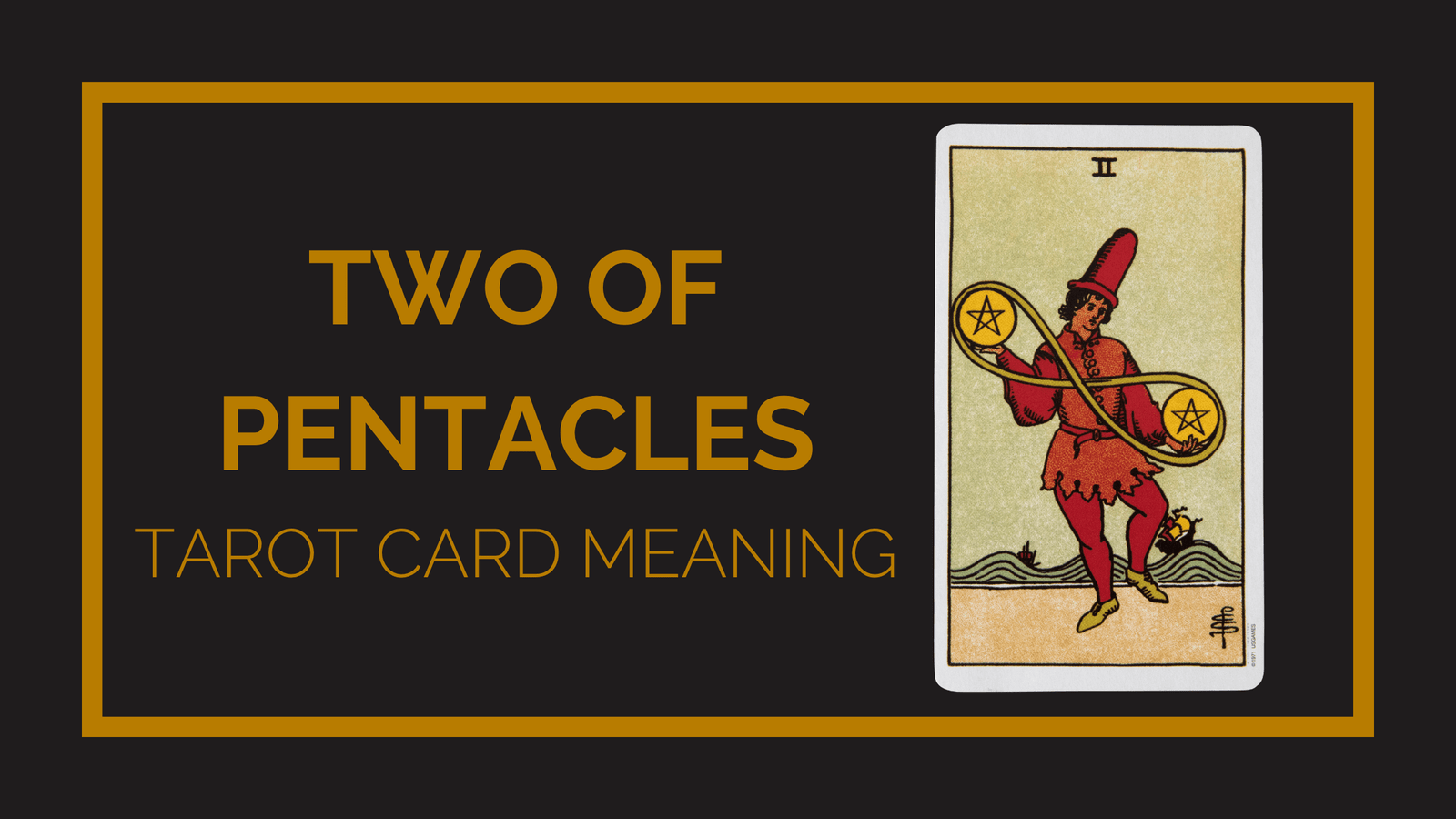 Two of pentacles tarot card meaning | tarot with gord