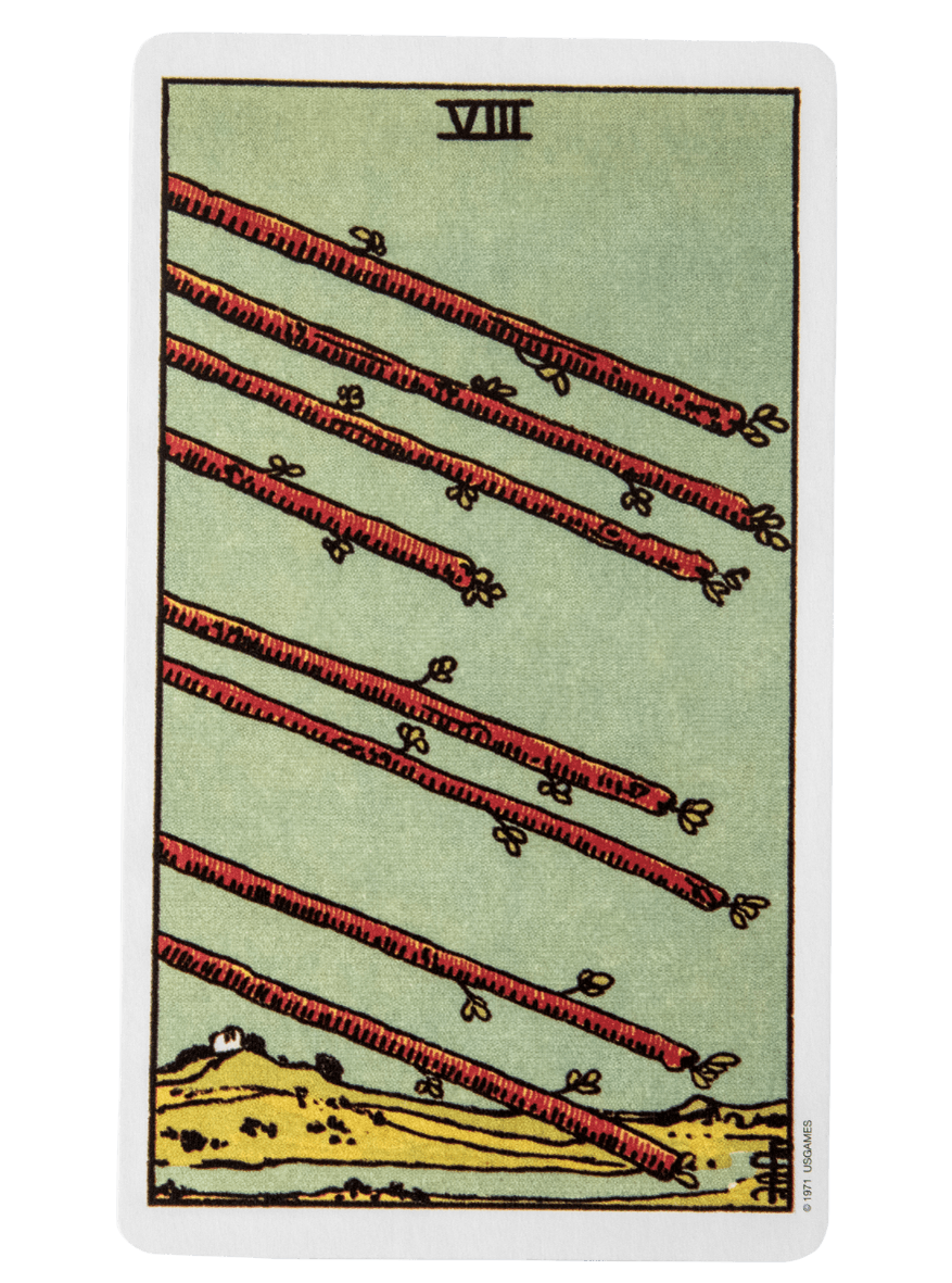 Eight of wands | tarot with gord