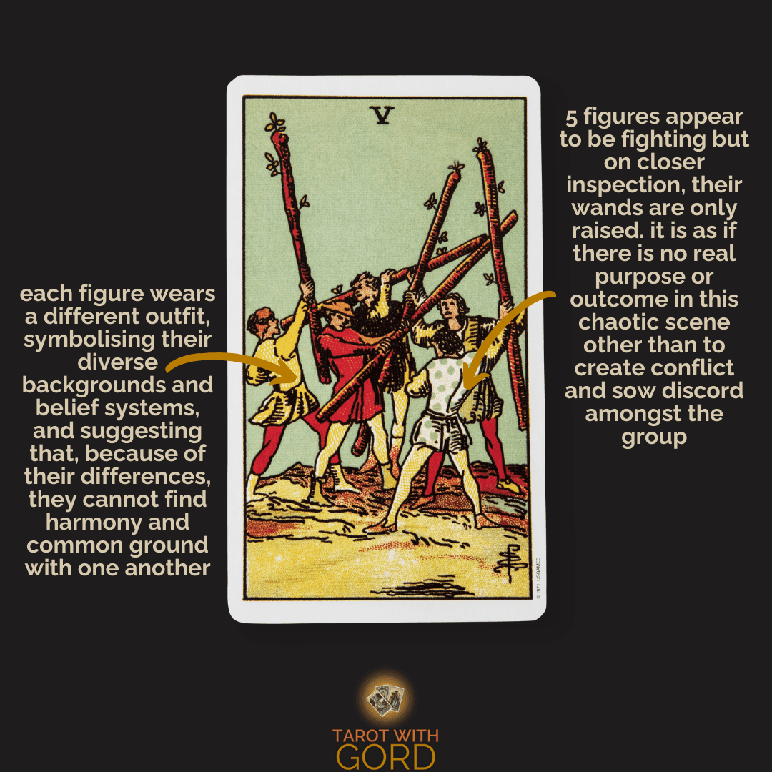 Five of wands 1