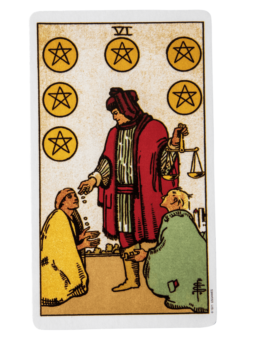 Six of pentacles | tarot with gord