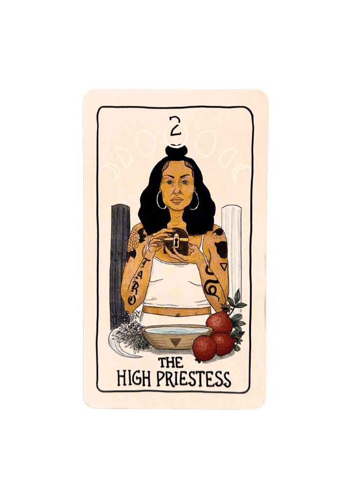 The high priestess tarot card (fifth spirit tarot)