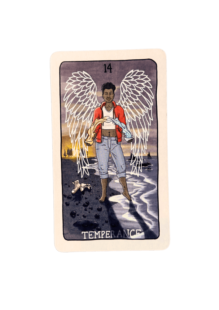 Temperance tarot card (fifth spirit tarot)