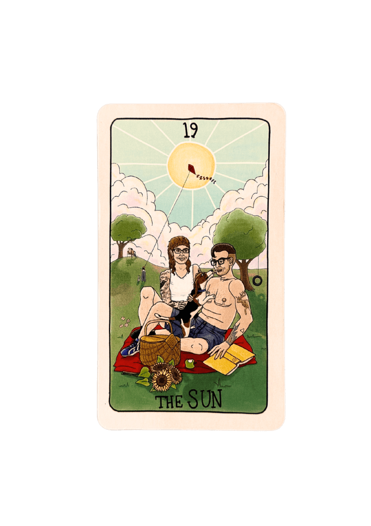 The sun tarot card (fifth spirit tarot)