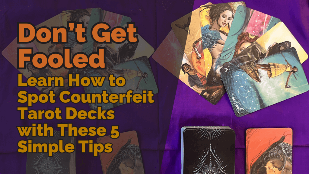 Dont get fooled learn how to spot counterfeit tarot decks with these 5 simple tips | tarot with gord