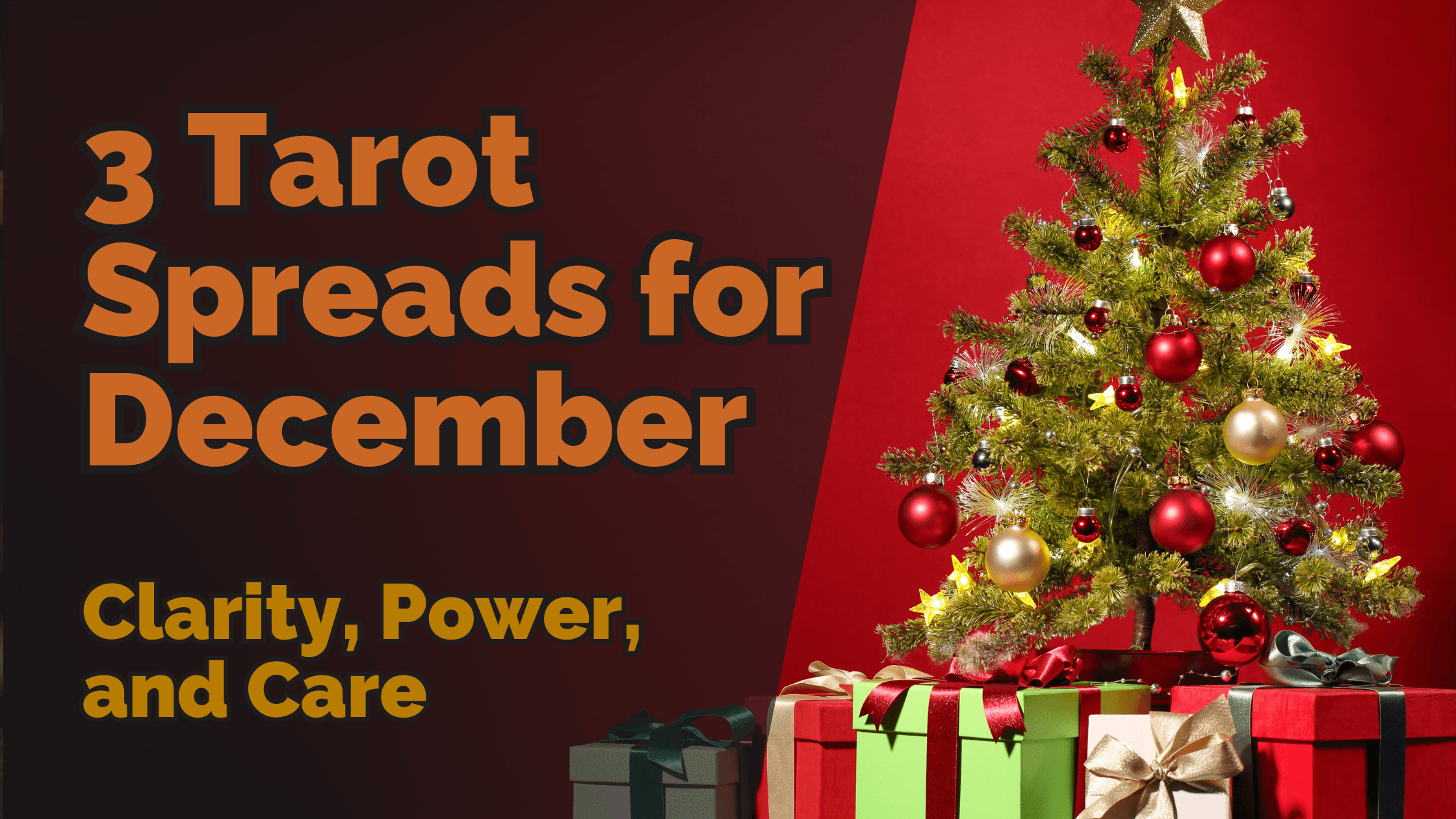 3 tarot spreads for december: clarity, power, and care